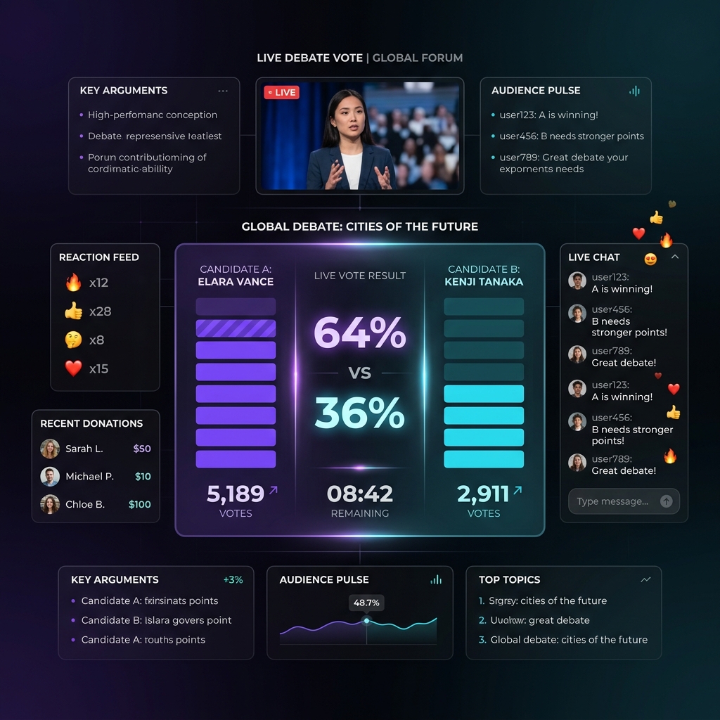 Интерфейс голосования